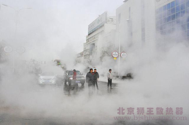 甘肃酒泉供暖主管网爆裂